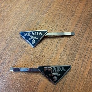 Prada Metal Hair Clips